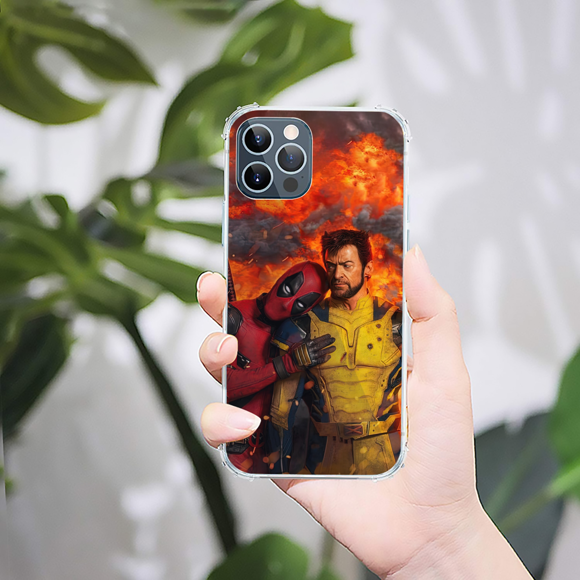（画像用） Deadpool デッドプール 【iPhone 12シリーズ対応】透明スマホケース（クリアソフトケース）